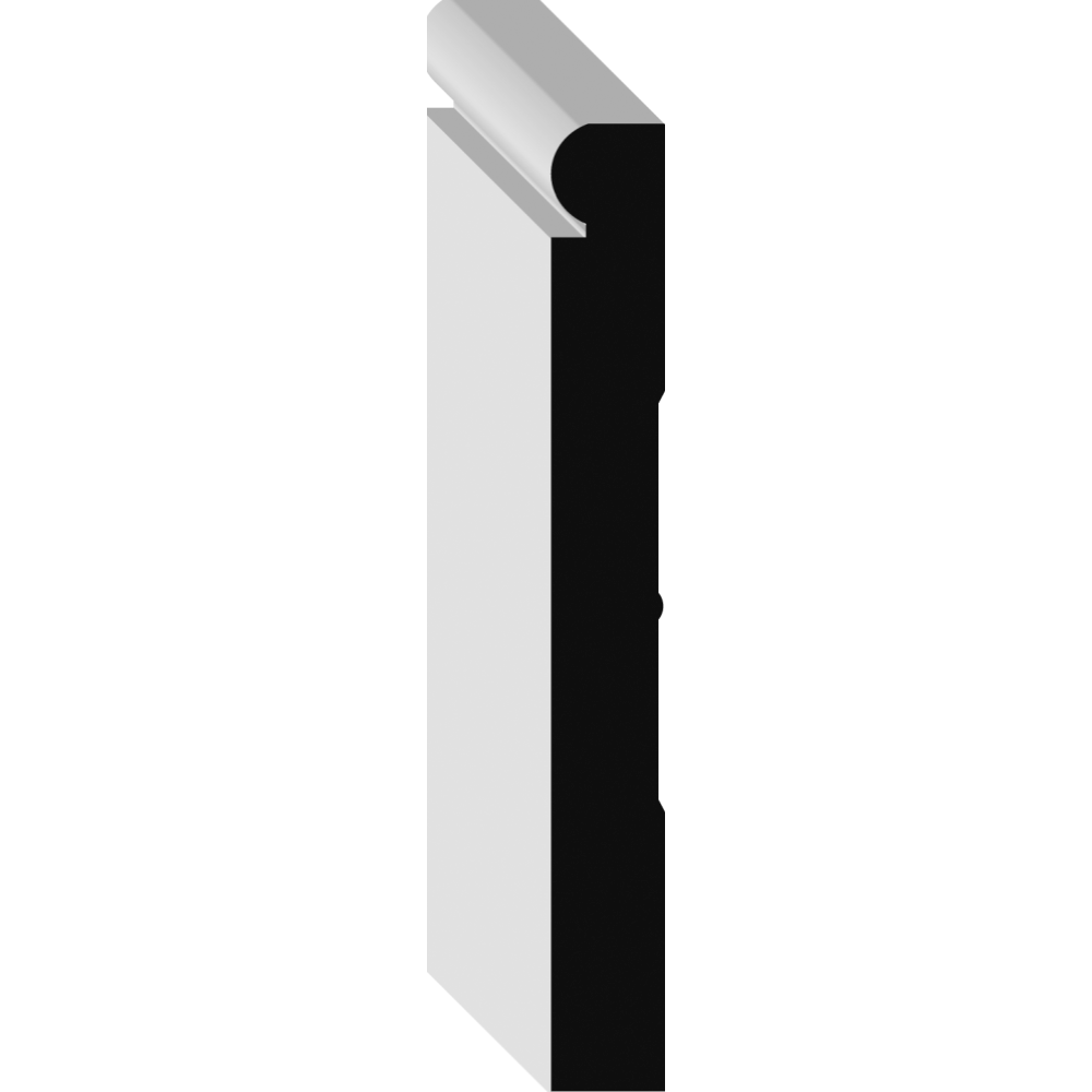 Metrie 1/2 in. x 4-1/4 in. Primed MDF Baseboard